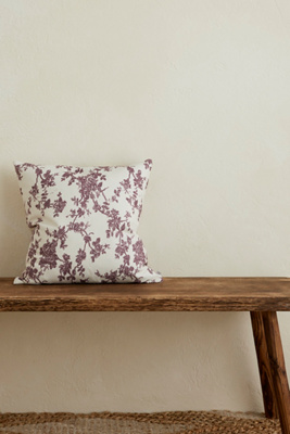 Ellenvale Interiors Aria Plum Floral Cushion