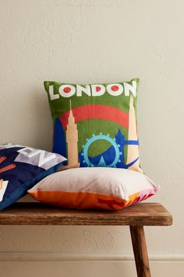 Das Pillow Drop London Quadratisches Kissen