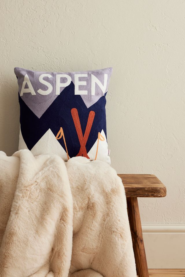 El Cojín Cuadrado Aspen Pillow Drop #1