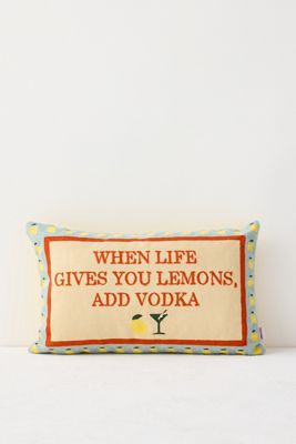 The Pillow Drop Lemons & Vodka Cushion