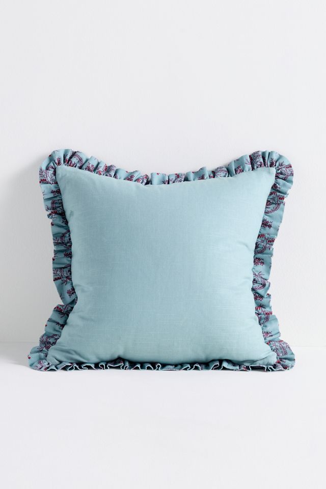 Bernadette Cotton Floral Ruffle Pillow #3