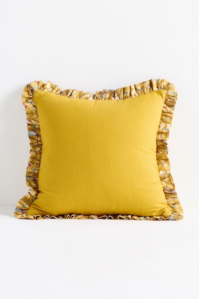 Bernadette Cotton Floral Ruffle Pillow #2