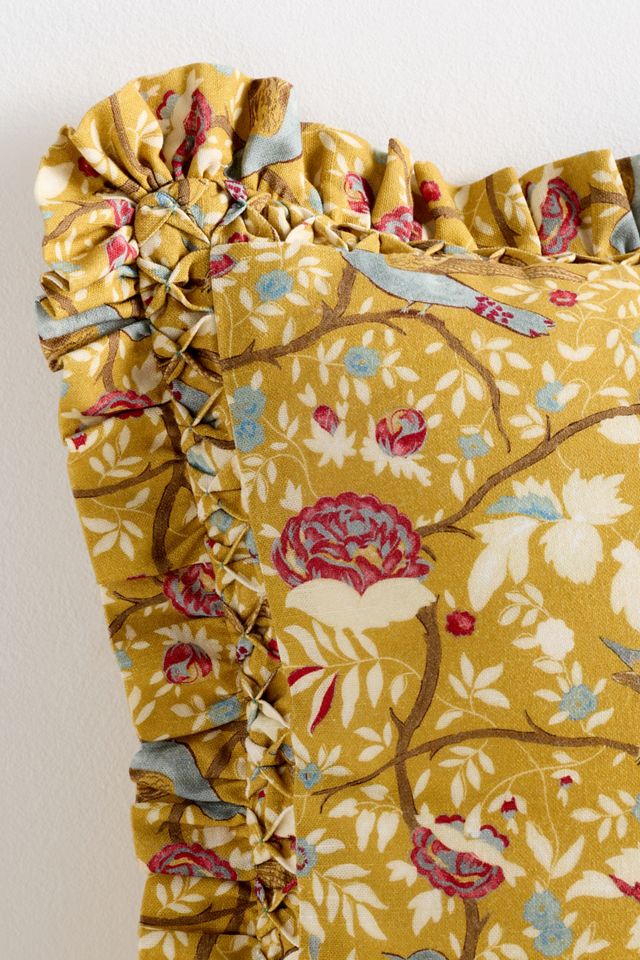 Bernadette Cotton Floral Ruffle Pillow #3