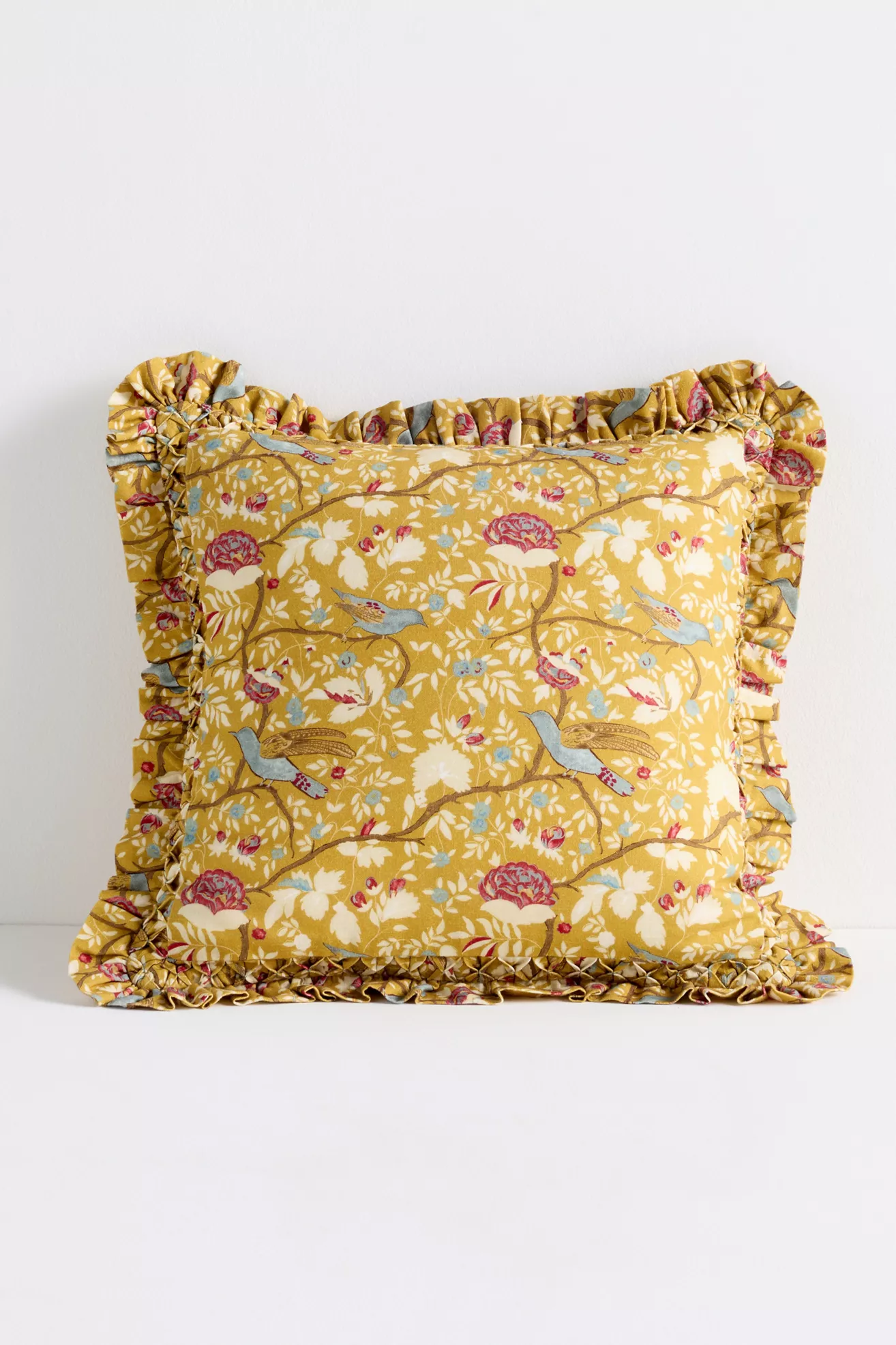 Bernadette Cotton Floral Ruffle Pillow - thumbnail 8