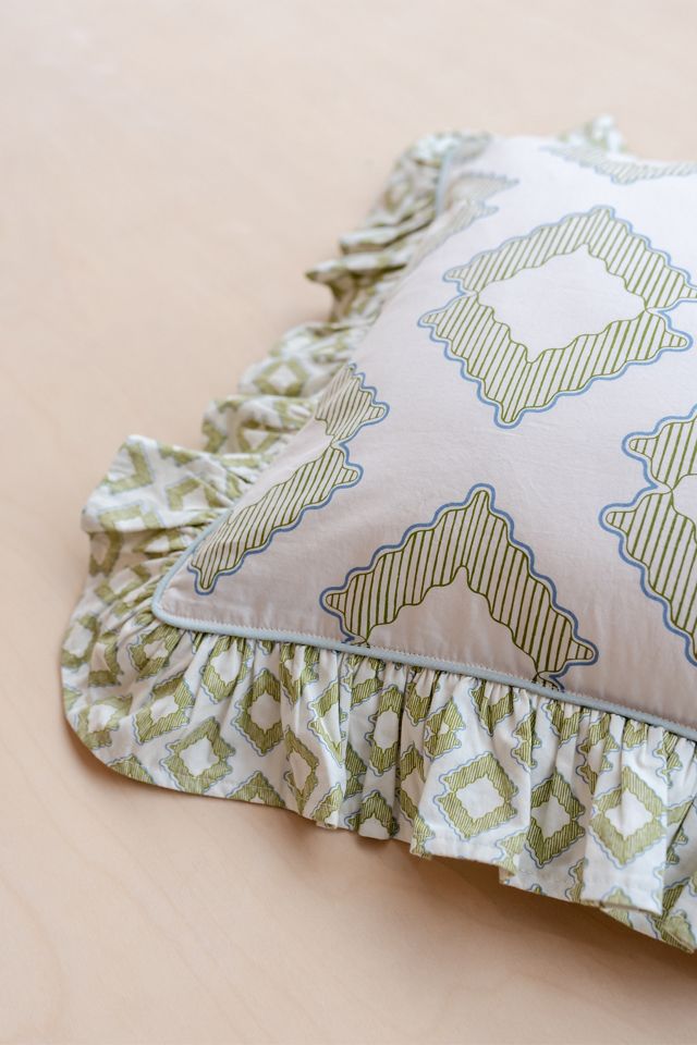 TBCo Diamond Pattern Ruffle Cushion #1