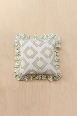 TBCo Diamond Pattern Ruffle Cushion