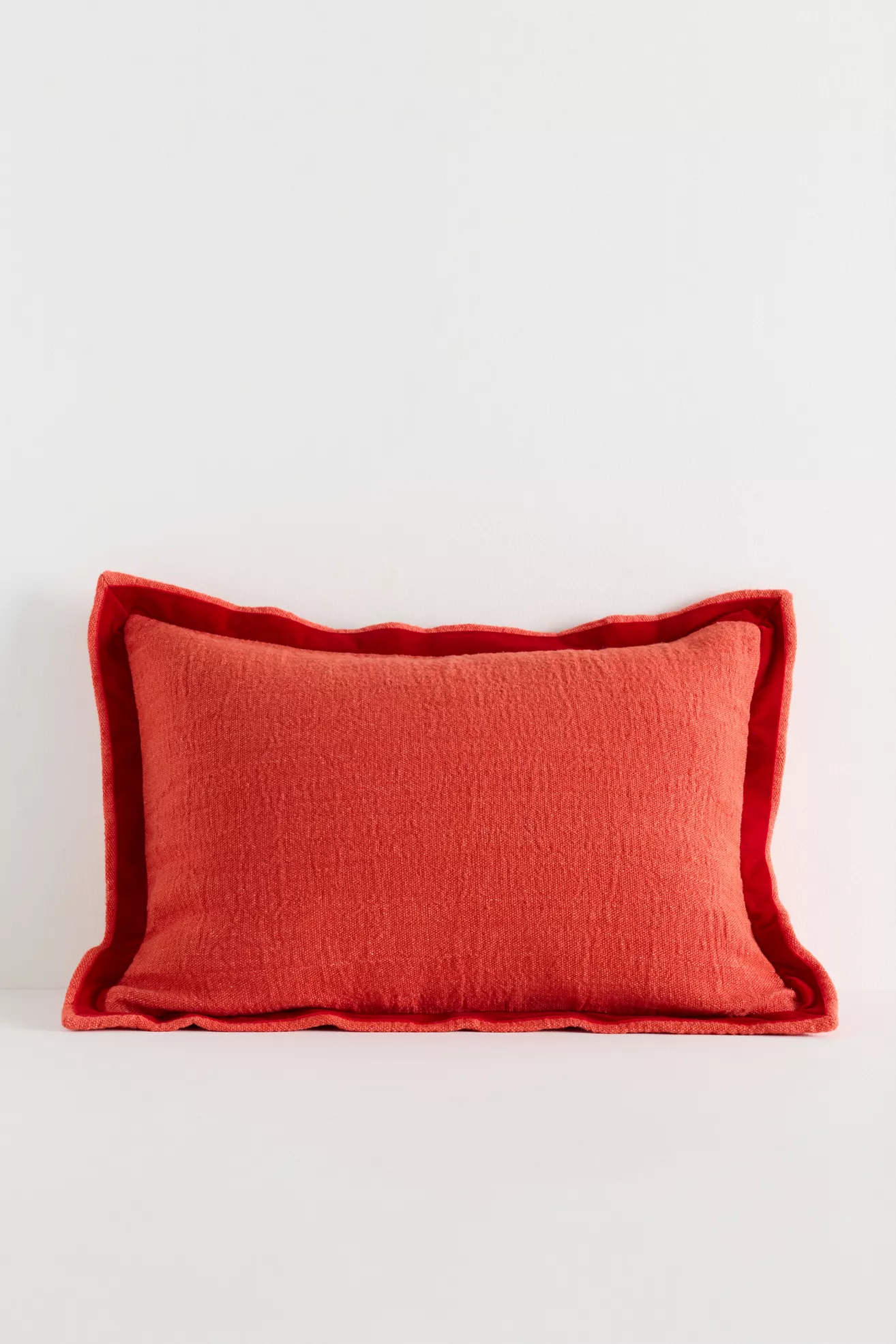 Emory Linen Velvet Bordered Pillow - thumbnail 3