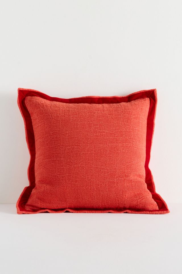 Emory Linen Velvet Bordered Pillow #5