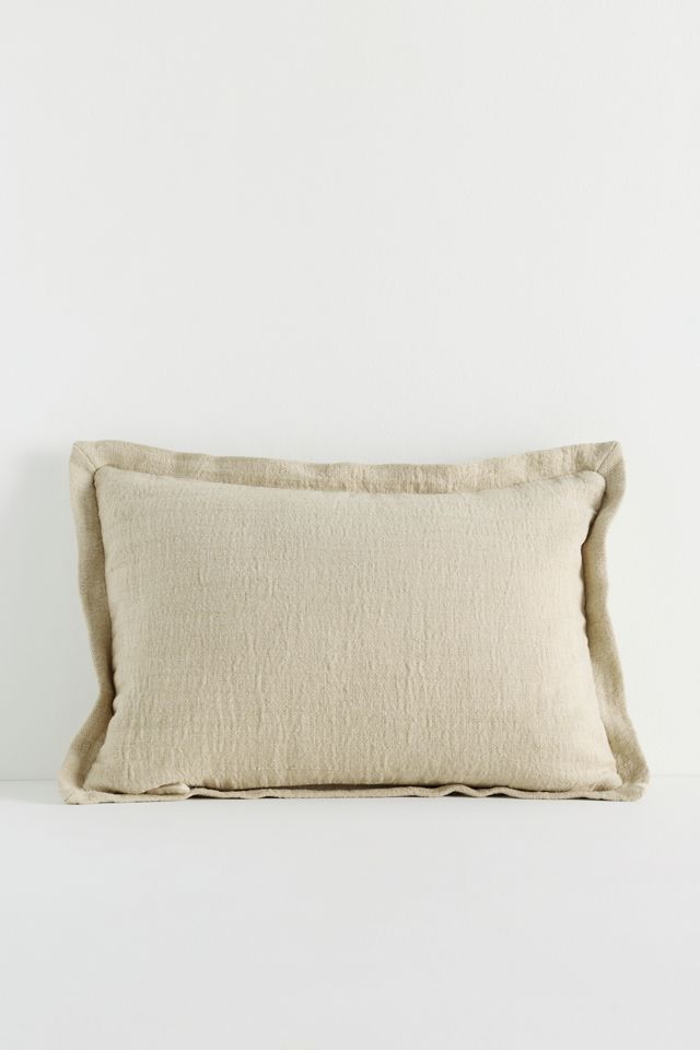 Emory Linen Velvet Bordered Pillow #2
