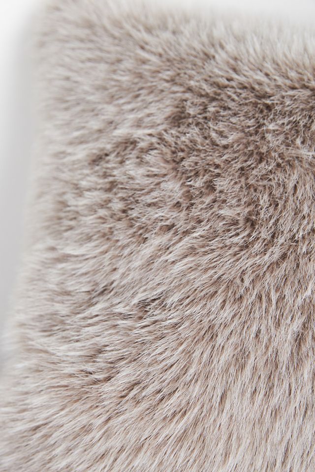 Chloe Tipped Faux-Fur Pillow #2