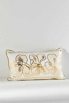 The Met x Anthropologie Floral Velvet Pillow