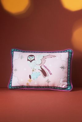 Shop Lou Benesch X Anthropologie Stargazer Cotton Embroidered Mini Zodiac Pillow