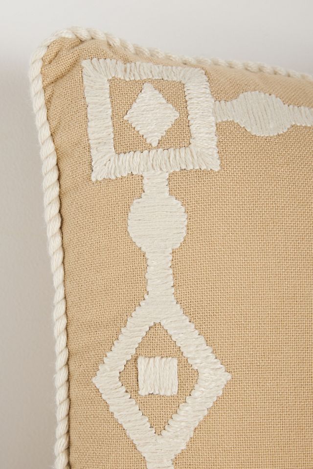 Greek Key Embroidered Indoor/Outdoor Pillow #3