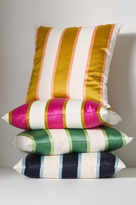 Anthropologie Sutton Cotton Printed Cushion