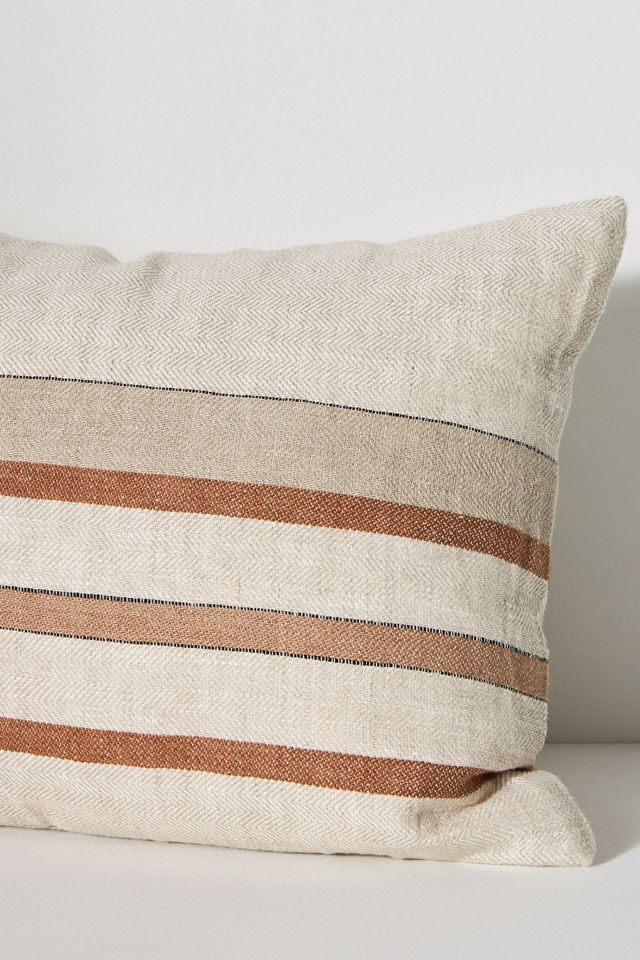 Quinn Linen Stripe Pillow #1