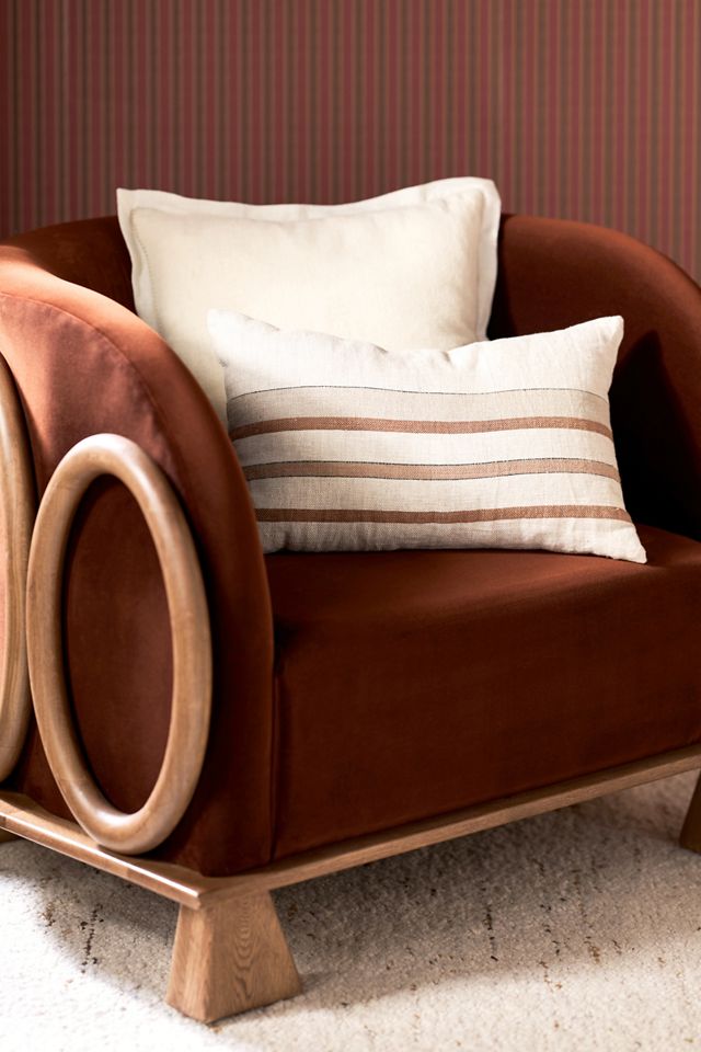 Quinn Linen Stripe Pillow #3
