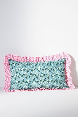 Furbish Studio Ruffle Pillow In Multi