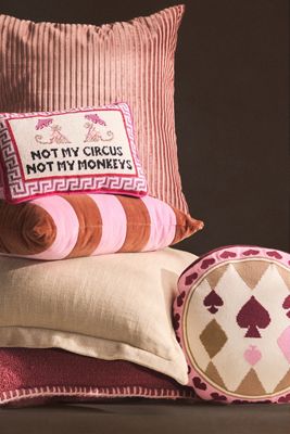 Cuscino Ricamato in Lino Lucy