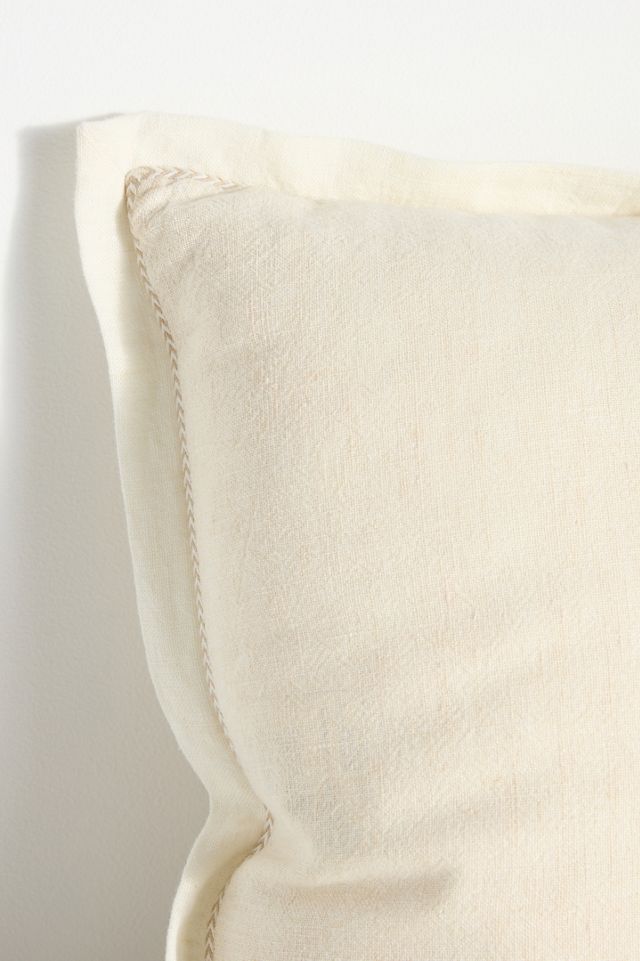 Lucy Linen Embroidered Pillow #2