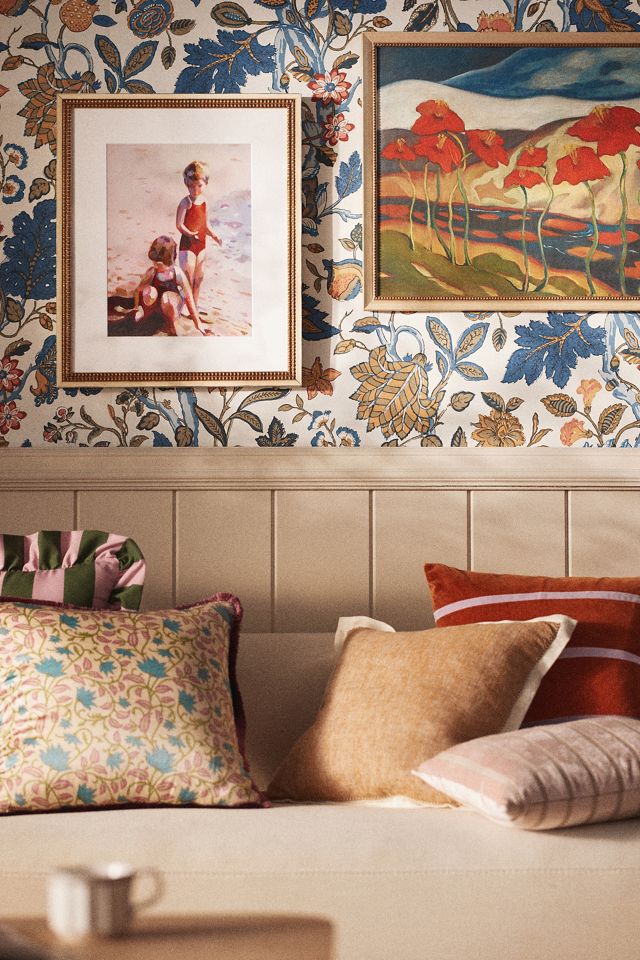 Lucy Linen Embroidered Pillow #3