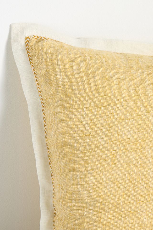 Lucy Linen Embroidered Pillow #2