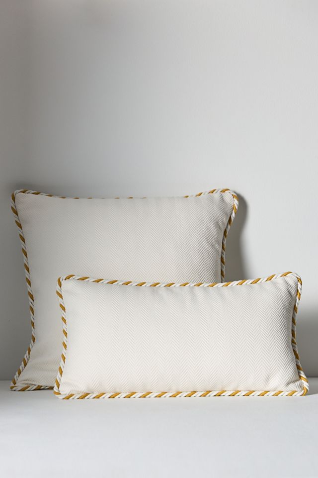 Kayla Cotton Herringbone Pillow #2