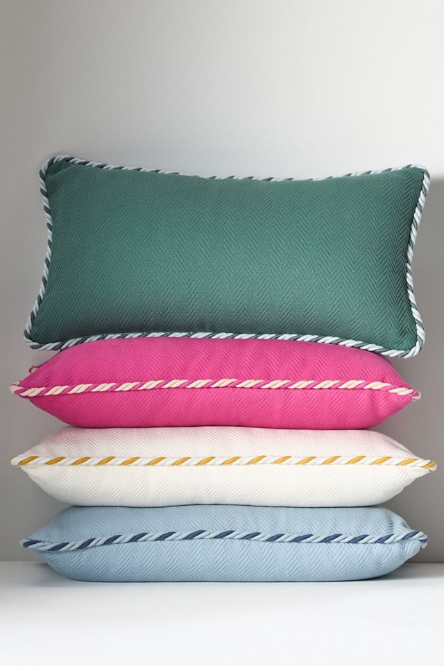 Kayla Cotton Herringbone Pillow #1