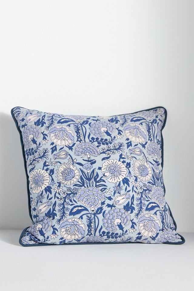 Cotton Mix Print Floral Pillow #3