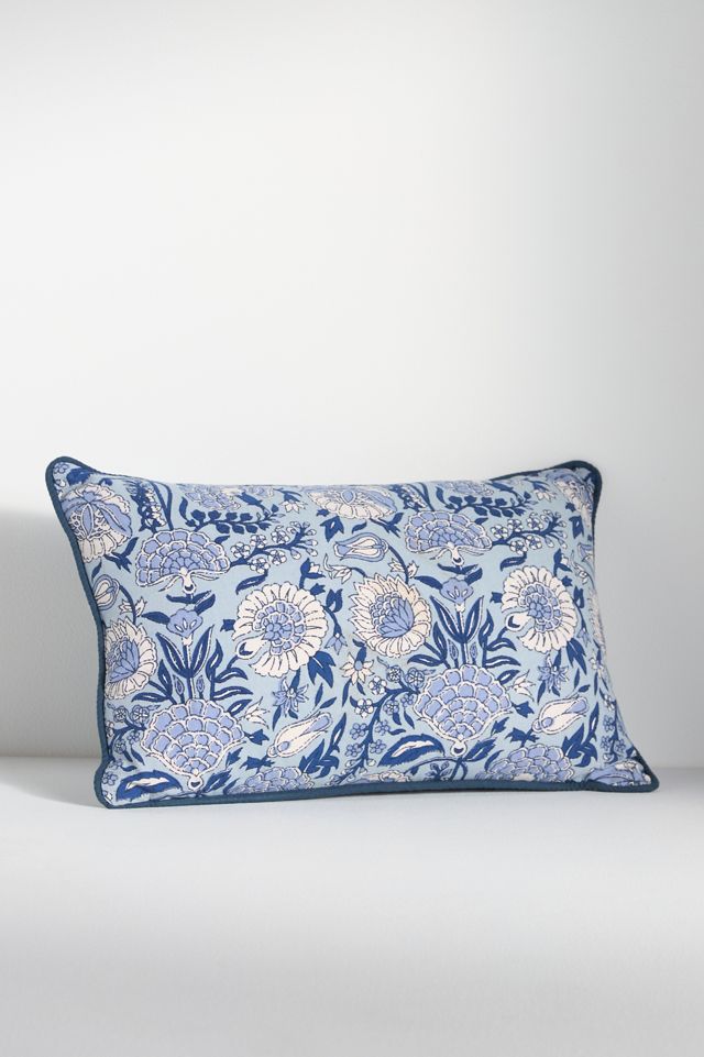 Cotton Mix Print Floral Pillow #6