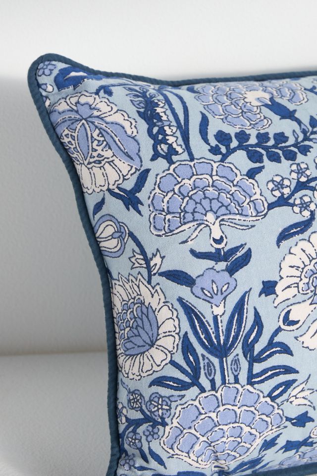 Cotton Mix Print Floral Pillow #8