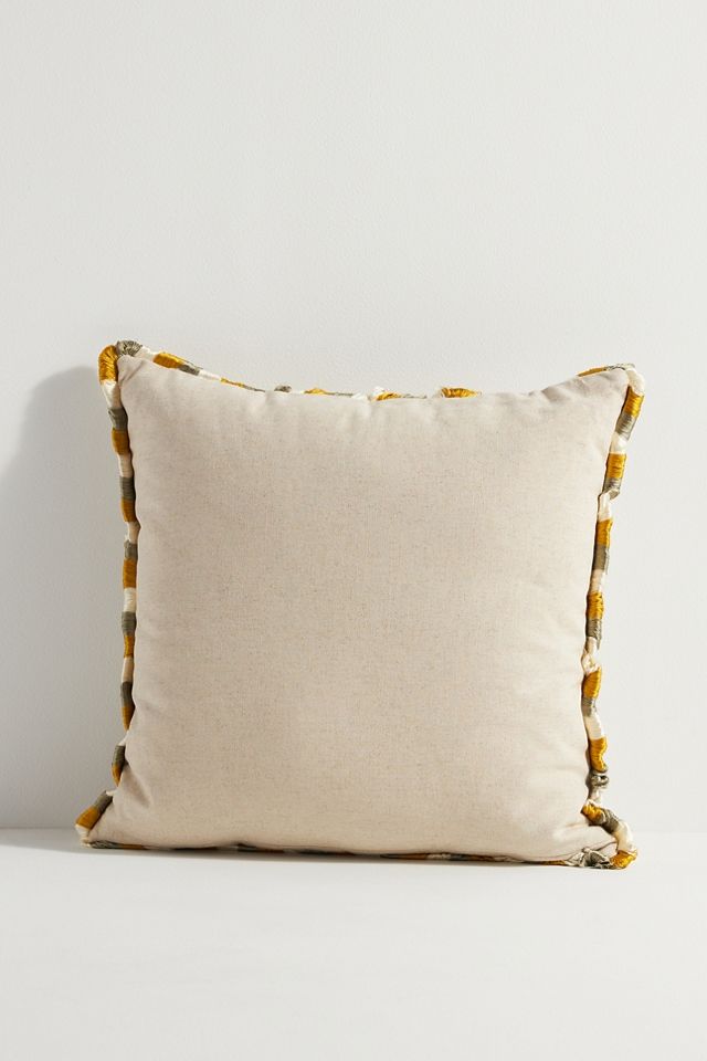 Coussin brodé en coton Georgia #6