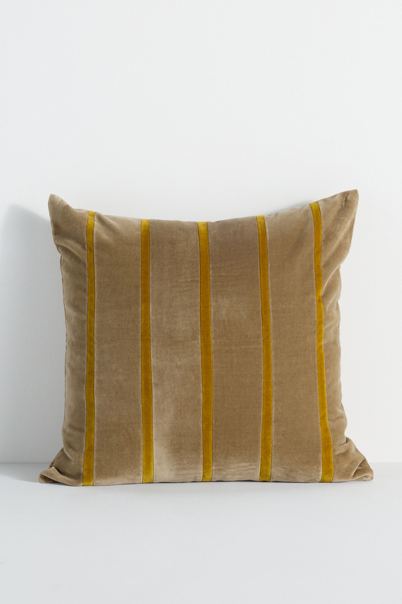 Pippa Throw Pillow by Christina Lundsteen - Khaki, 18" X 18"