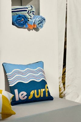Beach Vibes Embroidered Indoor/Outdoor Pillows
