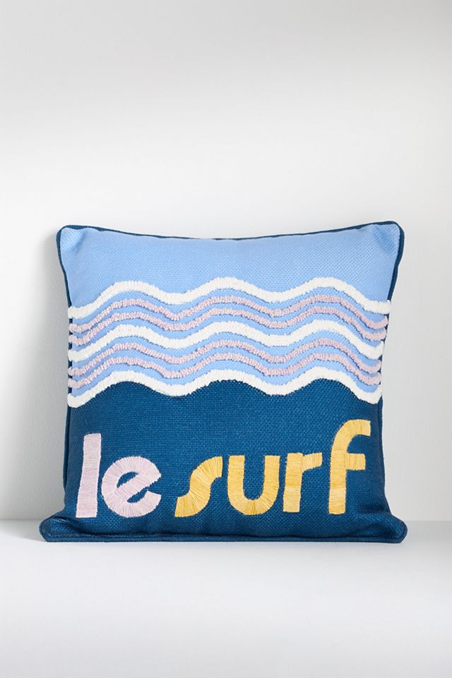 Beach Vibes Embroidered Indoor/Outdoor Pillows #1
