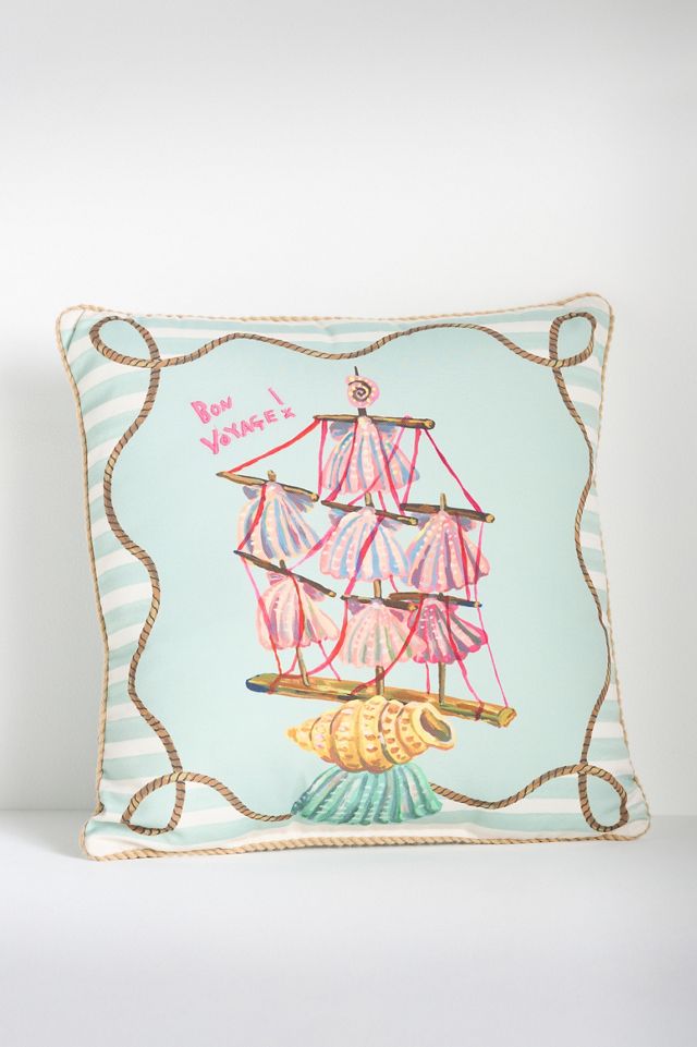 Nathalie Lete By the Sea Printed Indoor/Outdoor Pillow #1