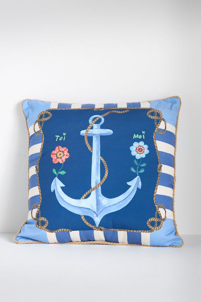 Nathalie Lete By the Sea Printed Indoor/Outdoor Pillow #1