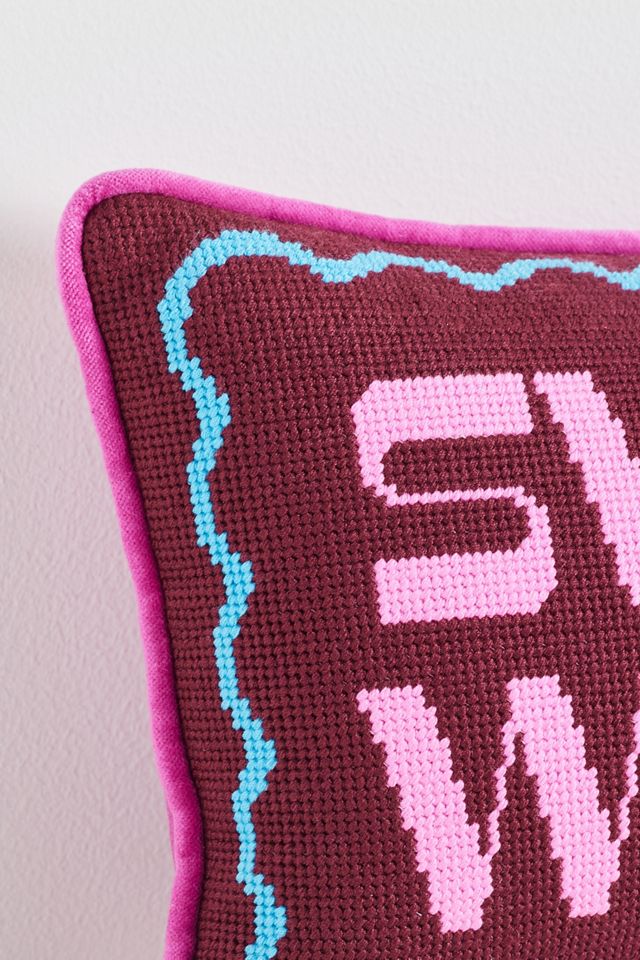 Furbish Studio Petite Needlepoint Pillow #2