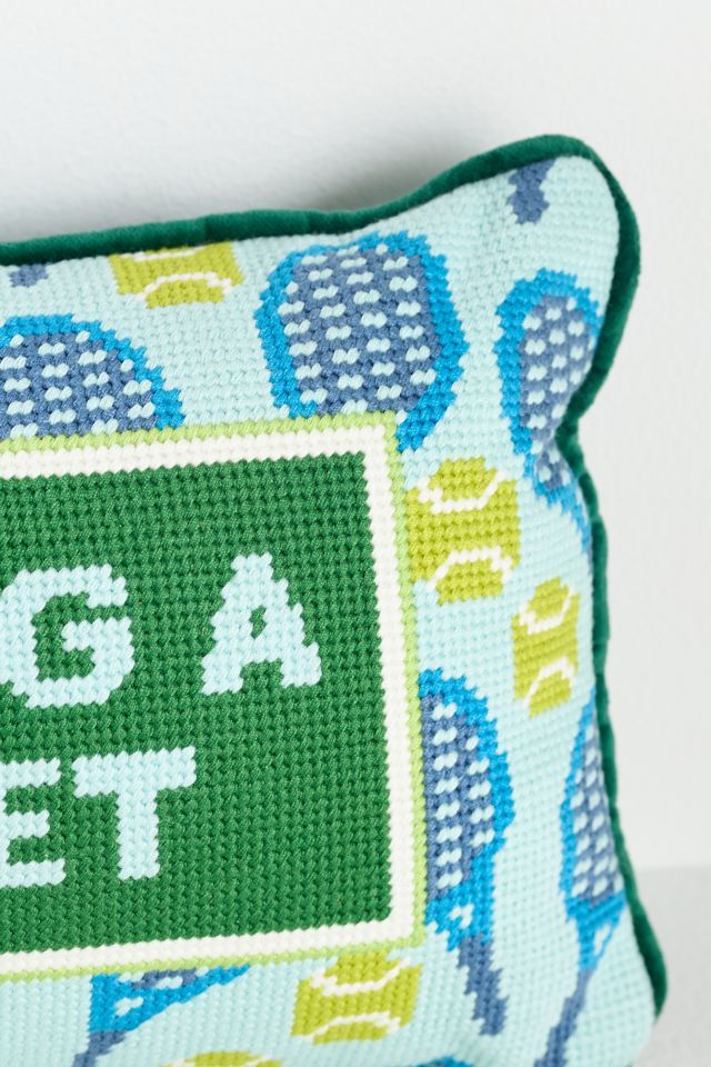 Furbish Studio Petite Needlepoint Pillow #1