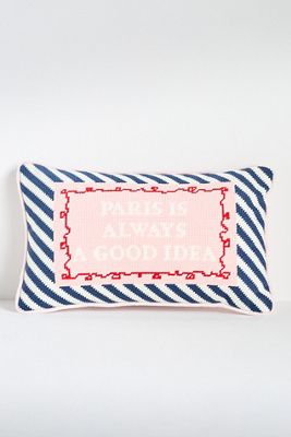Furbish Studio Mini Needlepoint Pillow