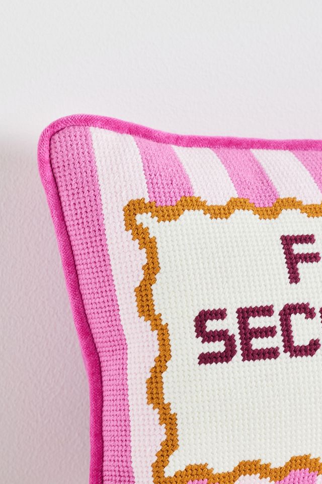 Furbish Studio Petite Needlepoint Pillow #1