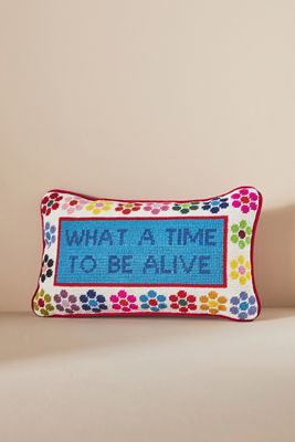Furbish Studio Petite Needlepoint Pillow