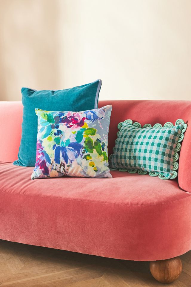 Coussin à motif vichy Capri #4