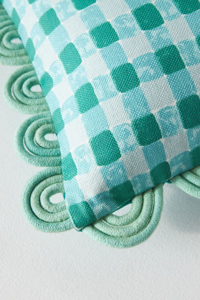 Coussin à motif vichy Capri #3
