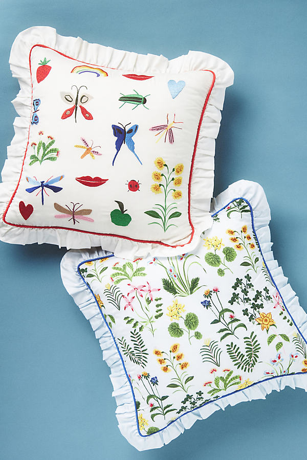 Pernille Rosenkilde for Anthropologie Embroidered Cushion