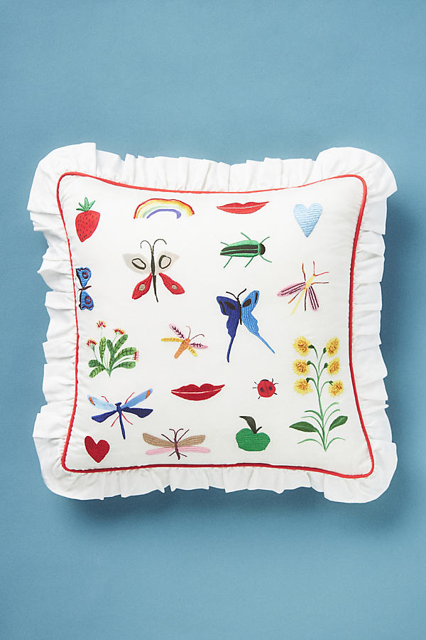 Pernille Rosenkilde for Anthropologie Embroidered Cushion