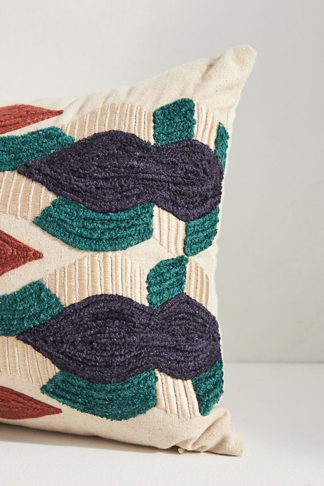 Delphine Embroidered Pillow #3