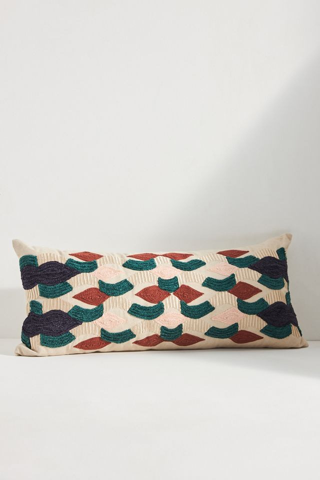 Delphine Embroidered Pillow #1