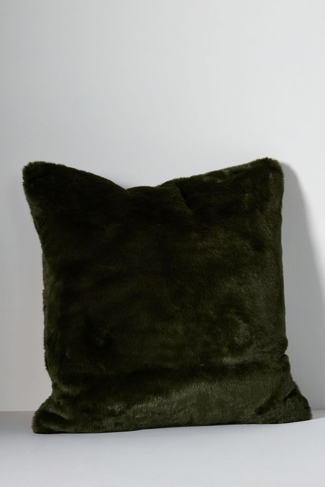 Dua Colourblock Faux-Fur Cushion #2