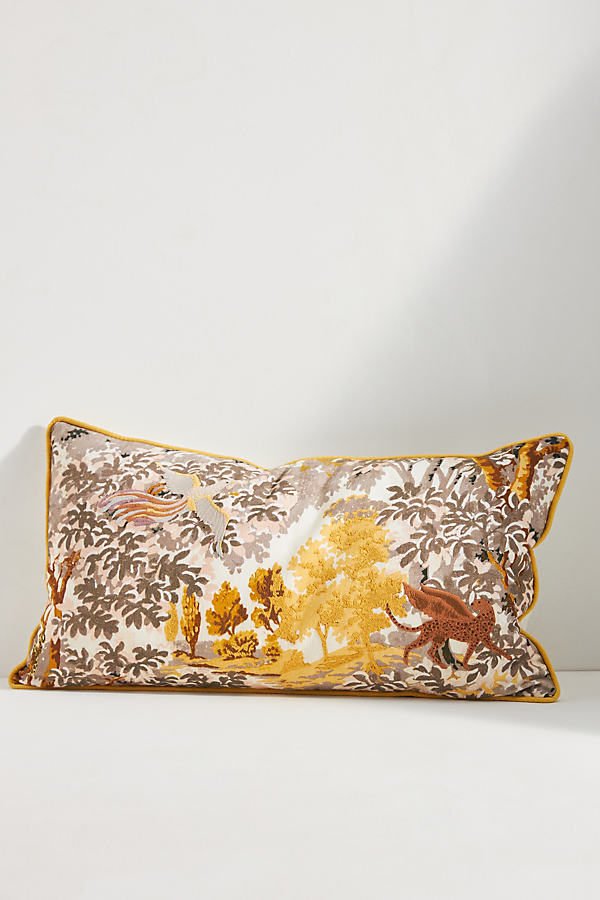 Vienne Embroidered Cotton Cushion