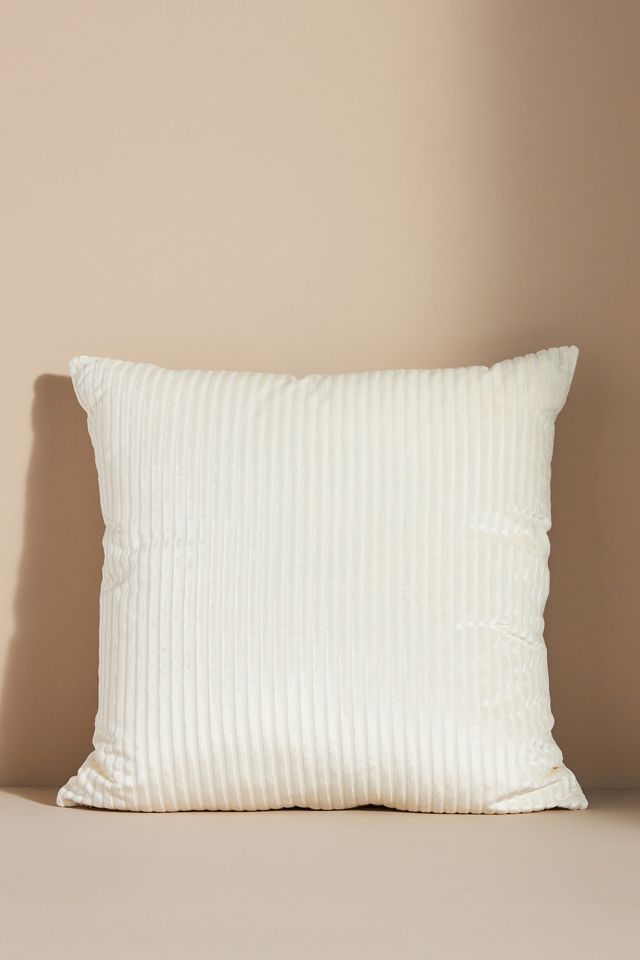 Fiora Ribbed Velvet Pillow | AnthroLiving